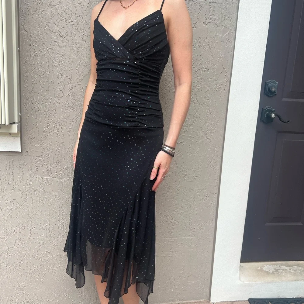 Elegant Black Evening Dress Vintage - Picture 2 of 4